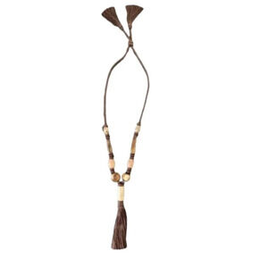 Bohemian Beaded Tassel Necklace
